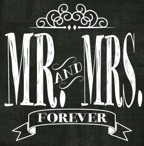 Mr & Mrs Printable Subway Art 12×12